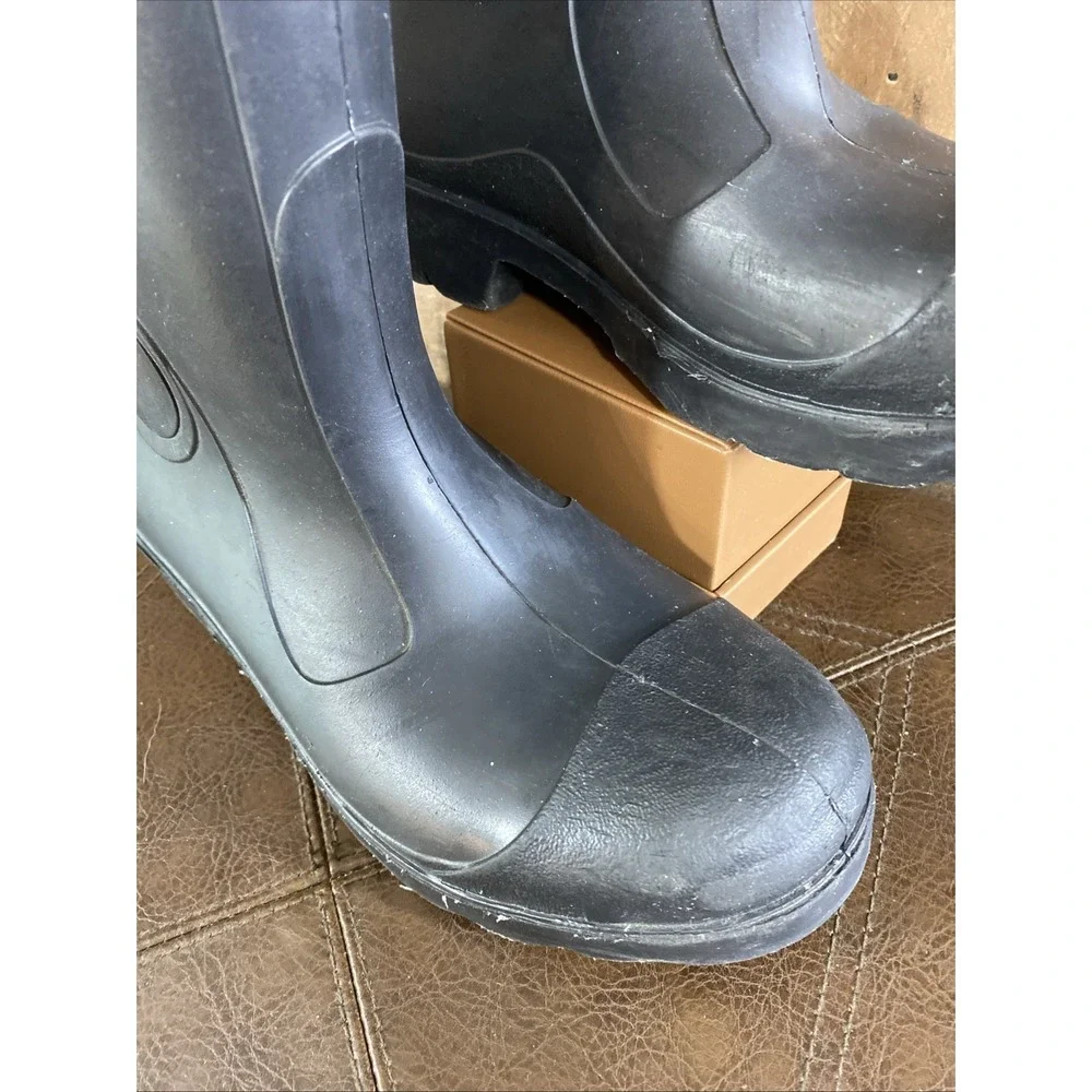 Lacrosse Rubber Boots Men's Size 6 Black Rain Galoshes Tall Boots